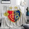 1Pc FC Basel Print Flannel Blanket High Quality Warm Comfortable Cover for All Seasons Perfect for Gifts Home Decor