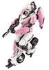 Doyusha Transformers Bumblebee Arcee Total Length 92mm Plastic Model SK04 Pink