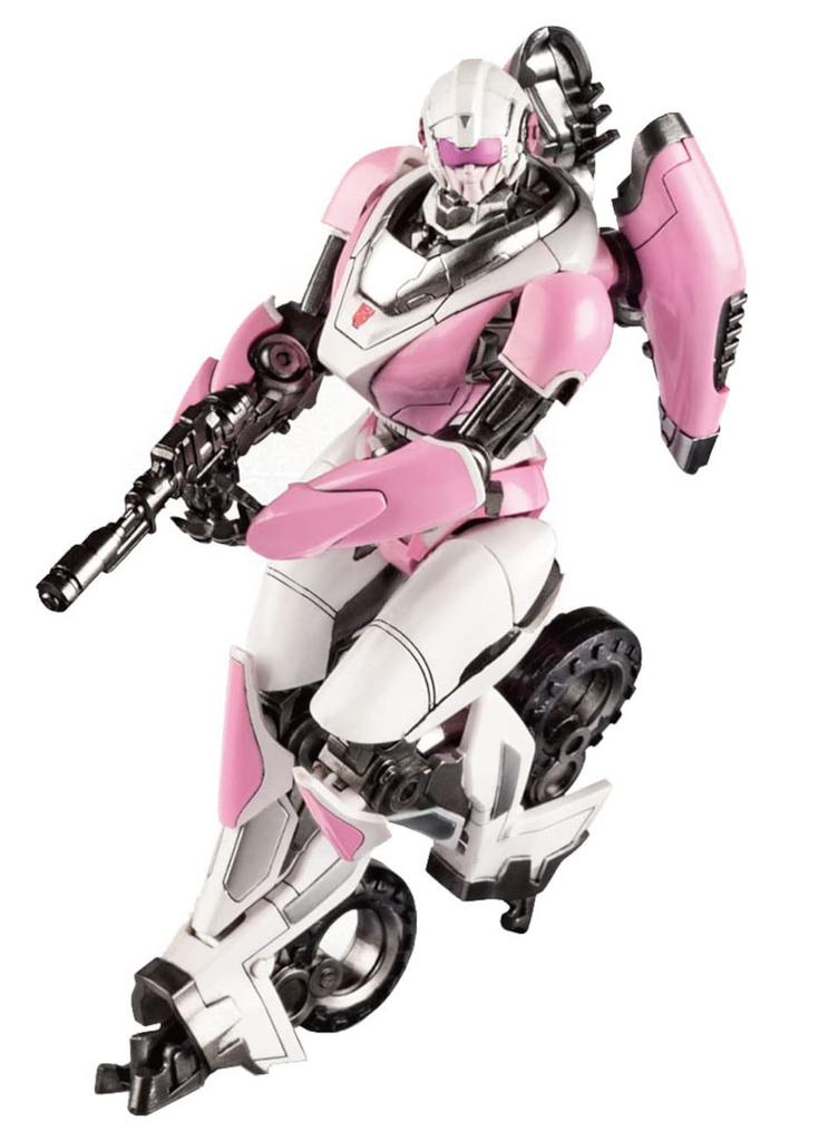 Doyusha Transformers Bumblebee Arcee Total Length 92mm Plastic Model SK04 Pink