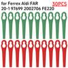 30Pcs Grass Trimmer Plastic Blade Practical for Ferrex Aldi FAR 20-1 97699 for Home Garden Yard Tool Supplies