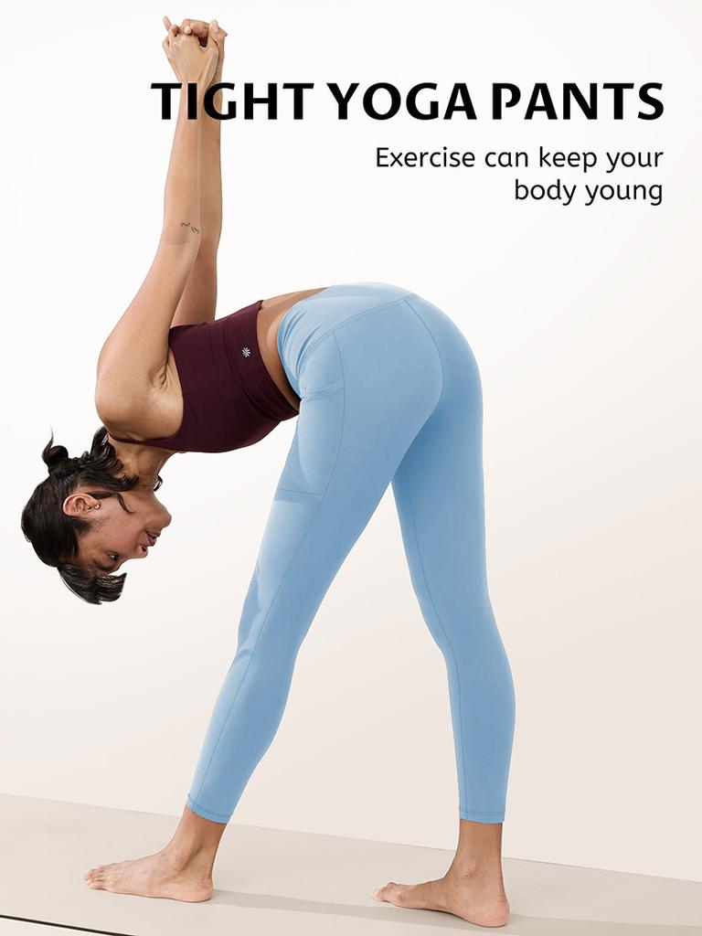 Sports Leggings with Pockets High-Waisted Butt-Lifting and Body-Shaping Yoga Pants for Women's Fitness Shark Pants