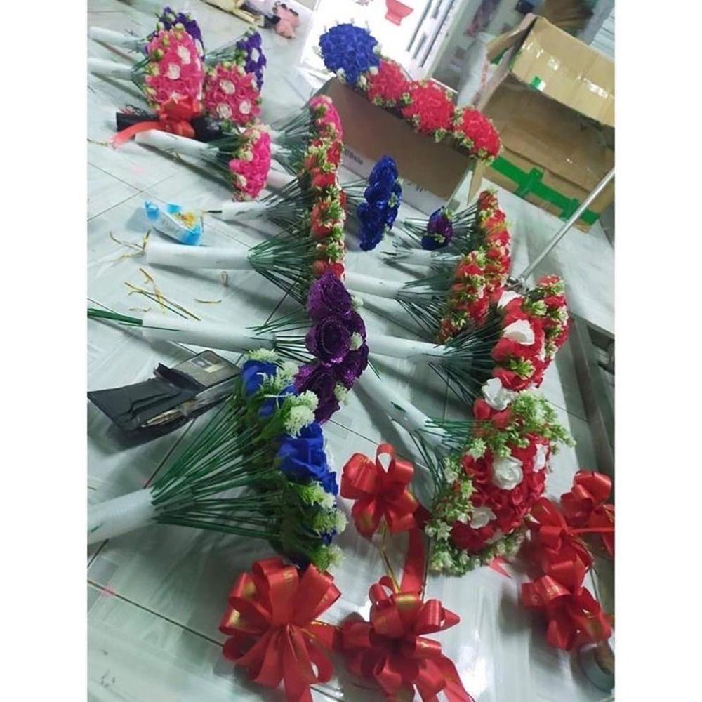 1 шт. Основа для цветочной композиции Полоска из пены Сделай сам Свадебное мероприятие Вечеринка Реквизит Губка Палочка Цилиндрическая 51*4 см Хлопковая полоска