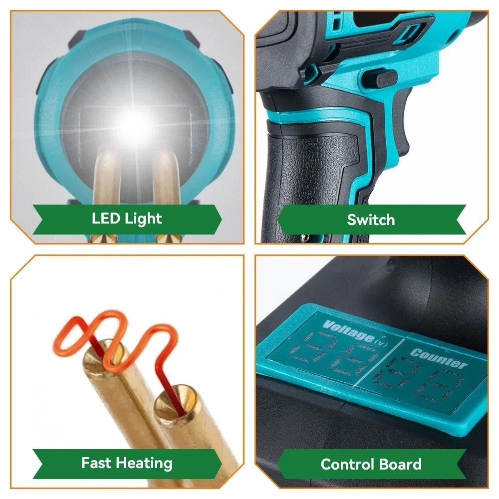 Новый 500℃ быстро нагревающийся пластиковый сварочный пистолет перезаряжаемый эффективный комплект для ремонта трещин на бампере автомобиля пластиковый сварочный аппарат для трещин