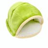 Insulated Portable Hamster Warm Nest Washable Turtle Shell Shape Winter Bird Nest Soft Cozy Guniea Pig House for Golden Bear