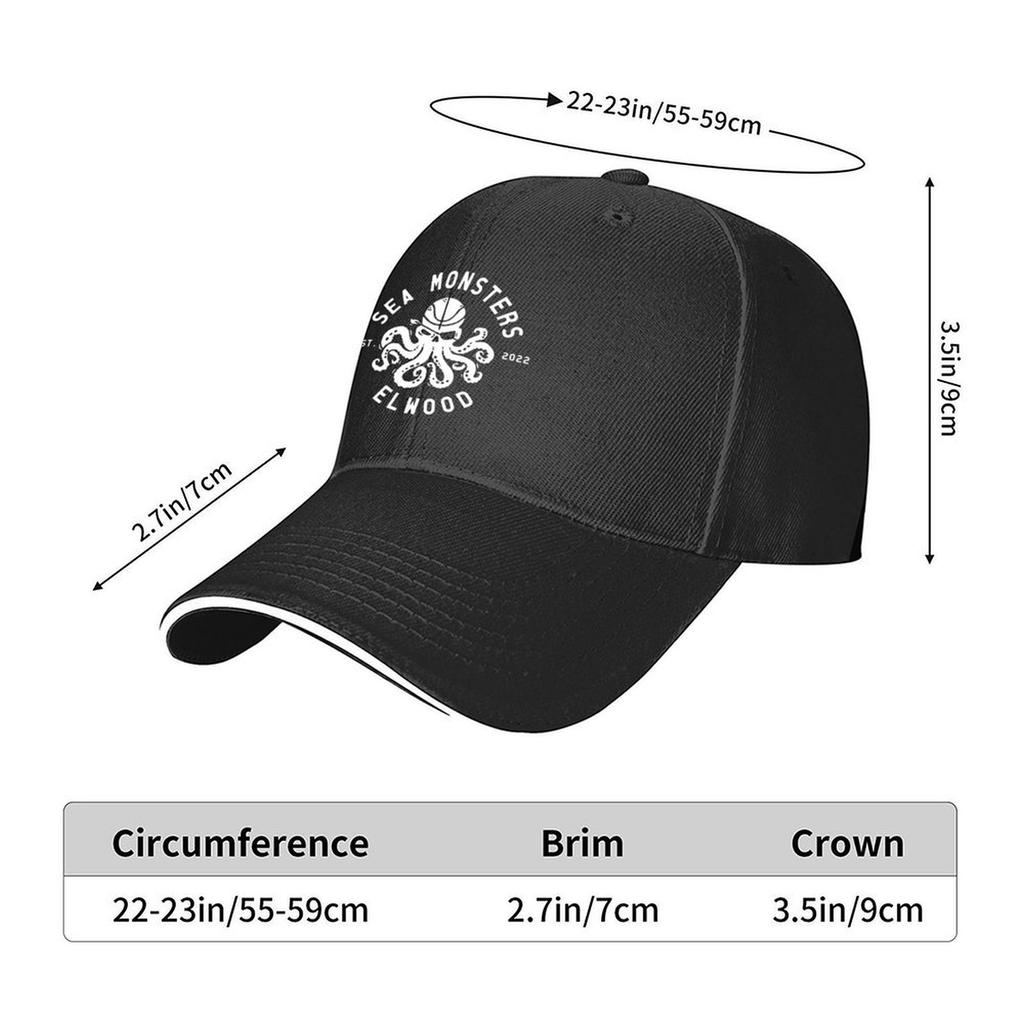 Elwood Sea Monsters Baseball Cap dad hat custom caps Streetwear winter hats for men Caps For Men Womens