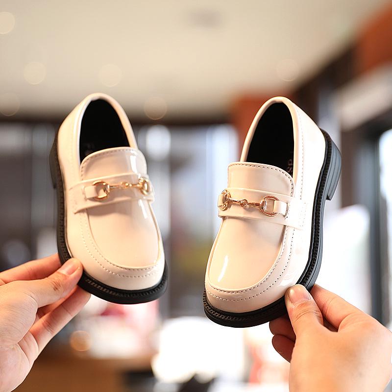 Девочковые ретро лаковые лоферы - Корейский стиль Весна и Осень Туфли для выступлений принцессы