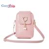 Cozy Up Cross Body Mobile Phone Bag, Women's Zero Wallet, Women's Mini Woven Bag