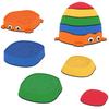5PCS Sensory Stepping Stones for Toddlers, Frog-Shaped Kids Stepping Stones Set with Anti-Slip Edging for Ages 2-8