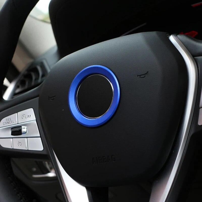 Steering Wheel Panel Circle Trim Sticker for BMW X1 F48 E60 E36 E39 E46 E30 E60 E90 E92 F10 F30 F25 X3 X5 1 2 3 5 Series