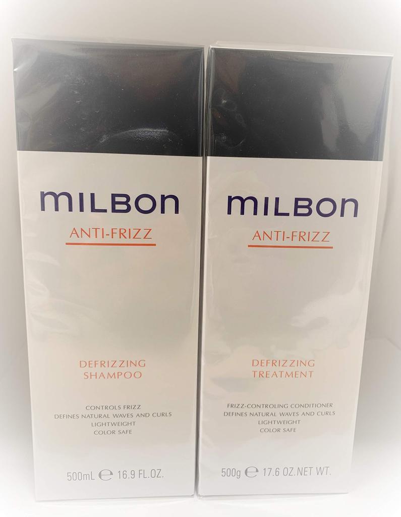 Milbon Diffusing Shampoo and Treatment набор по 500 мл каждый против вьющихся волос