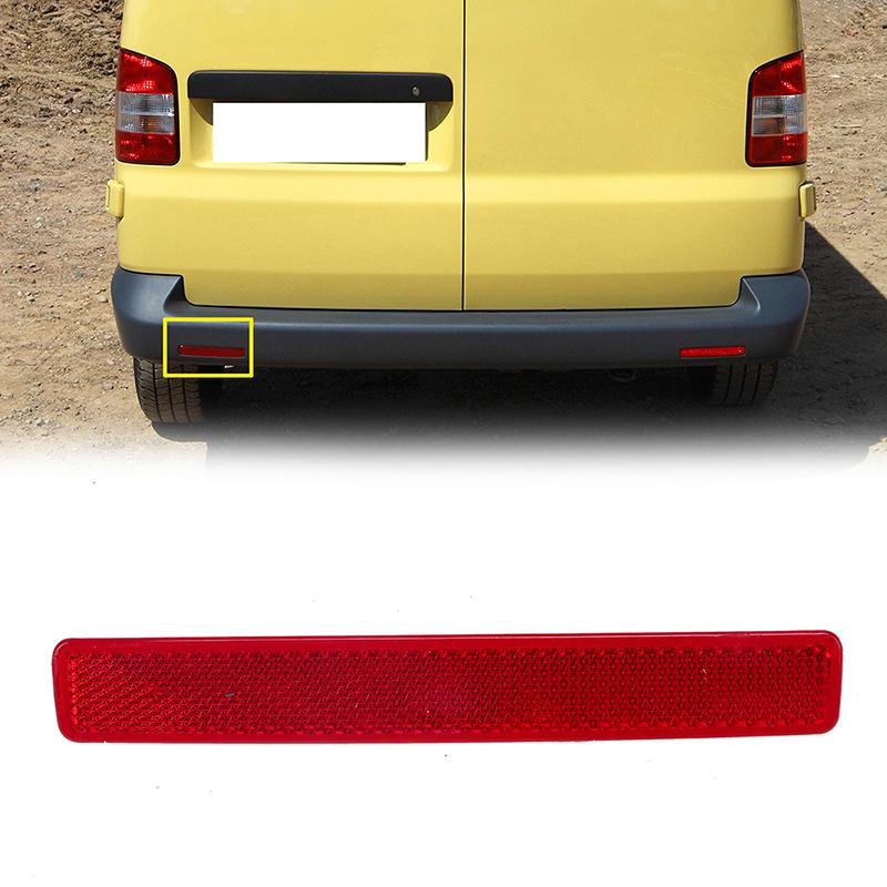 Красный отражатель заднего бампера для VW Caravelle (Т5) 2003-2015 7E0945105C 7E0945106C