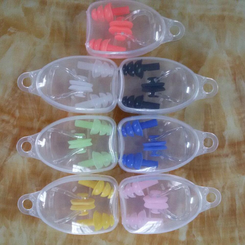 W12 Swimming Earplugs Nose Clip Set Waterproof Silicone Swimming Equipment For Surfing Diving Swimming