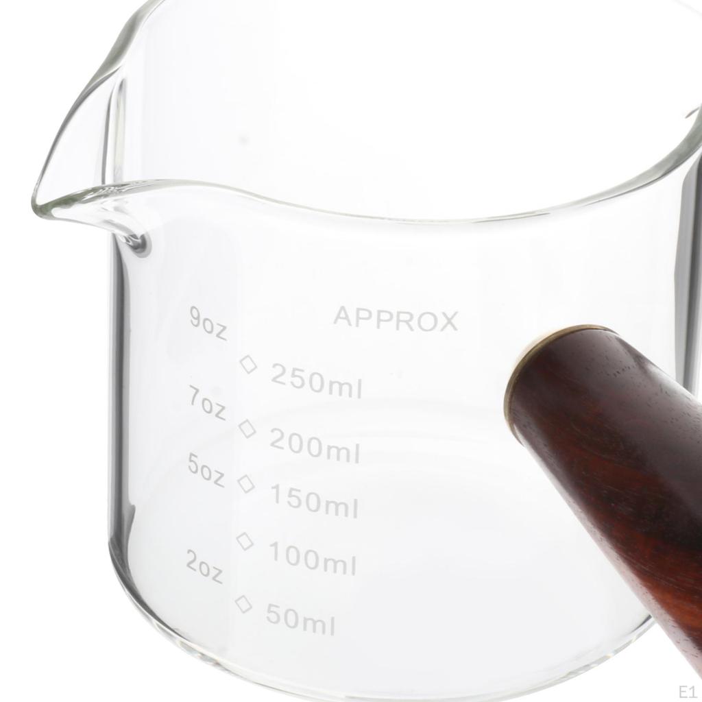 Мерный стеклянный кувшин для эспрессо, аксессуары для чашек, двойной носик, универсальный графин