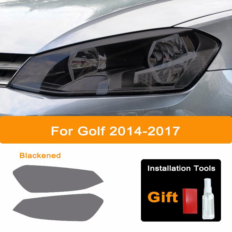 Высокое разрешение для Volkswagen VW Golf 7 8 MK7 2014-2025 Автомобильная фара черная защитная пленка задний фонарь прозрачная наклейка TPU