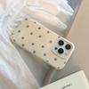 Retro Ins Style Full Screen Polka Dots for Apple 16 Mobile Phone Case for IPhone17pro Max All-inclusive 14 Soft Cases 13