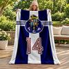 FC Porto blanket Flannel Blanket Soft Cozy Plush Throw for Sofa Bed Lightweight Home Decoration Gifts for Christmas various holidays