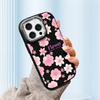 For Samsung A16 A15 A14 A13 S24 S23 Redmi 13C Note 13 12 11 Pro iPhone 16 15 Beautiful Flowers Pattern Silver Edge Lens Soft Silicone Phone Case