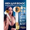 Профессиональный фен-стайлер с насадками, ионизацией и диффузором