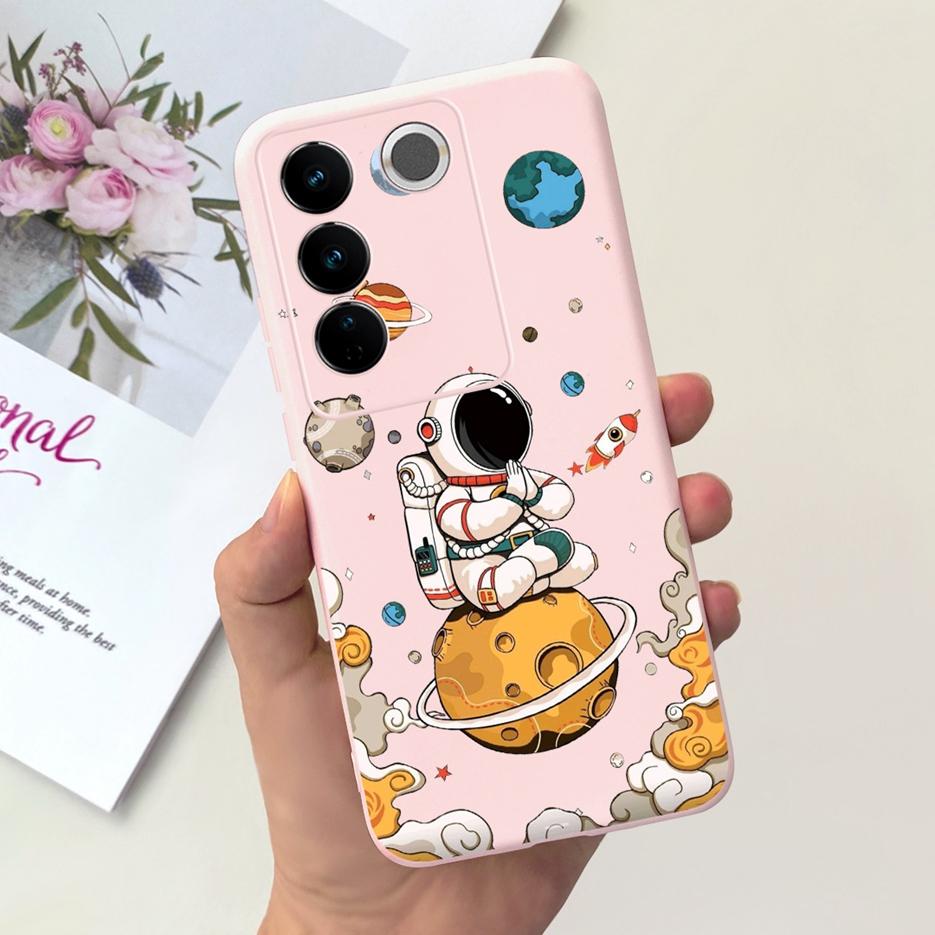 Чехол для Vivo V27 Чехол для Vivo V27e V2237 Милый Модный Расписной Чехол Мягкий Силиконовый Чехол для Телефона Для Vivo V27 Pro V 27 V27e Задняя Крышка Сумки