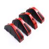 4Pcs/set Modified Shark Fin Lip Diffuser Carbon Fiber Pattern Rear Spoiler Durable Lip Spoiler  Car