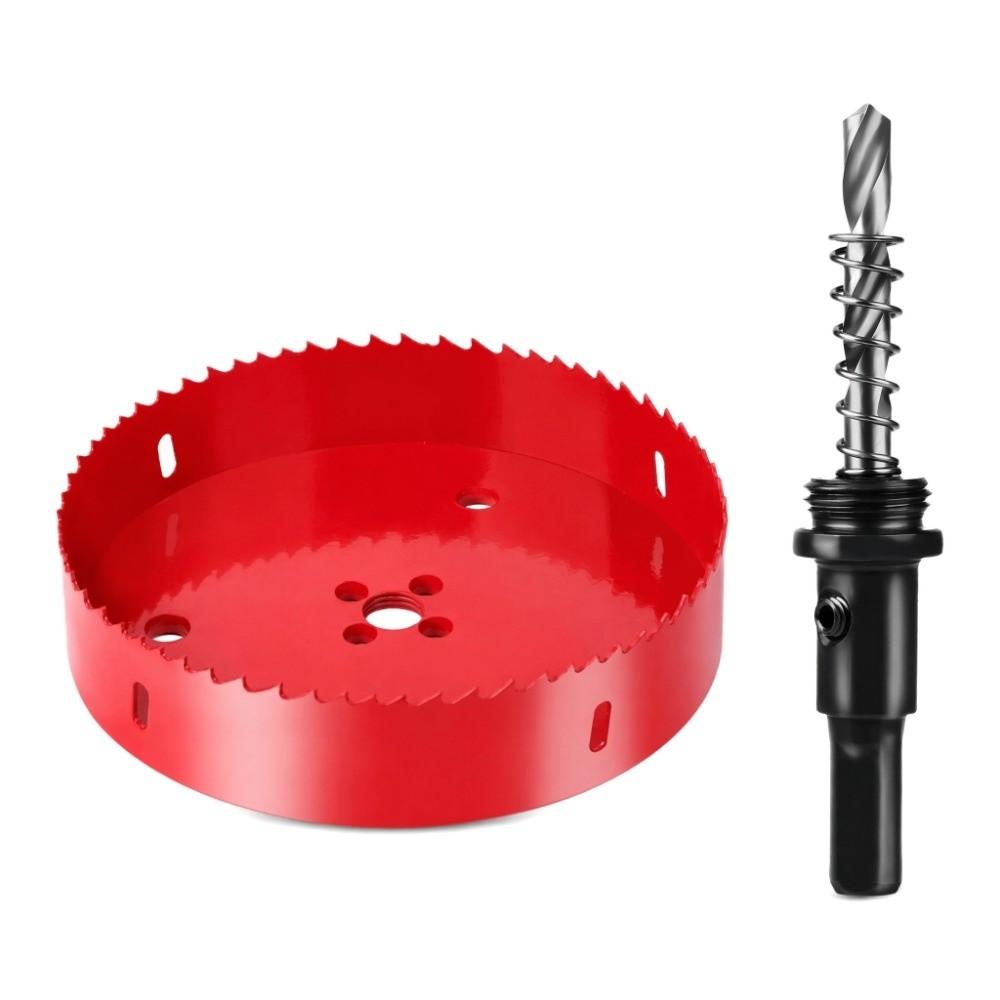 7-7/8 Inch Hole Saw Cutter 200mm Diameter HSS Hole Saw Durable Bi-Metal Hole Saw For Wood