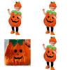 Warm And Comfy Children Pumpkin Costume With Hat And Shoe Covers For Halloween