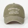 Unisex Trucker Hat  Printed PROBABLY Washed Baseball Cap  Unisex Trucker Hat  Breathable Adjustable Golf Cap  Womens Summ