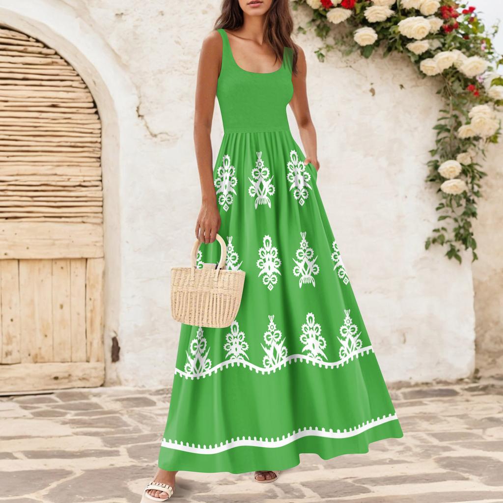 Women's Flowing Dresses Women's Summer Dresses Casual Long Dresses Cute Floral Long Dresses