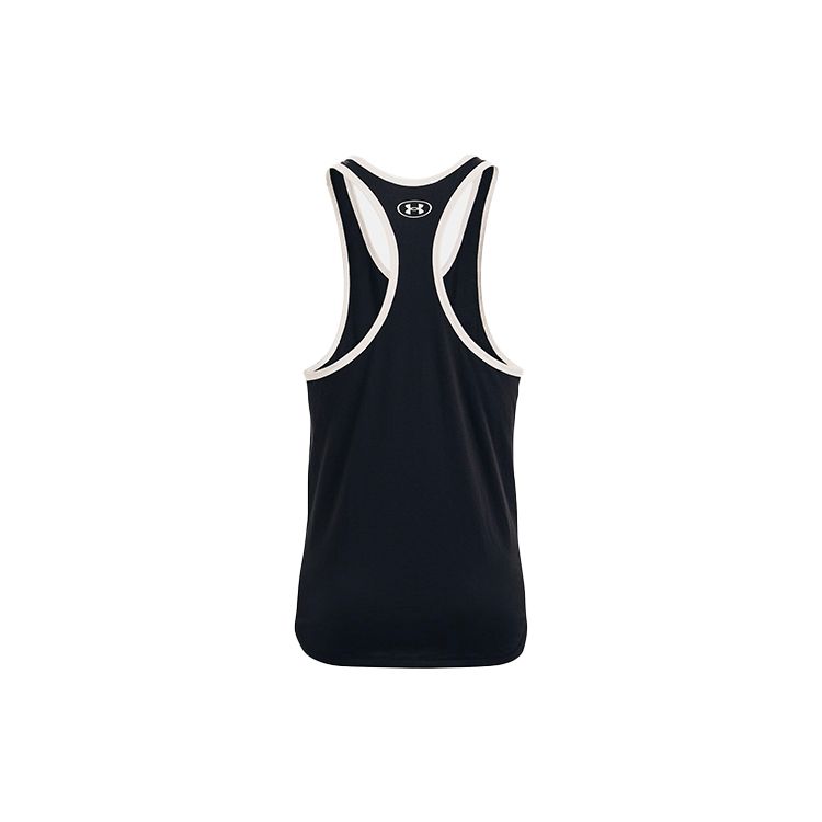 Under Armour Майка-топ с логотипом Project Letter Print Loose Training с круглым вырезом, влагоотводящая, мужская, черная 1361724-001