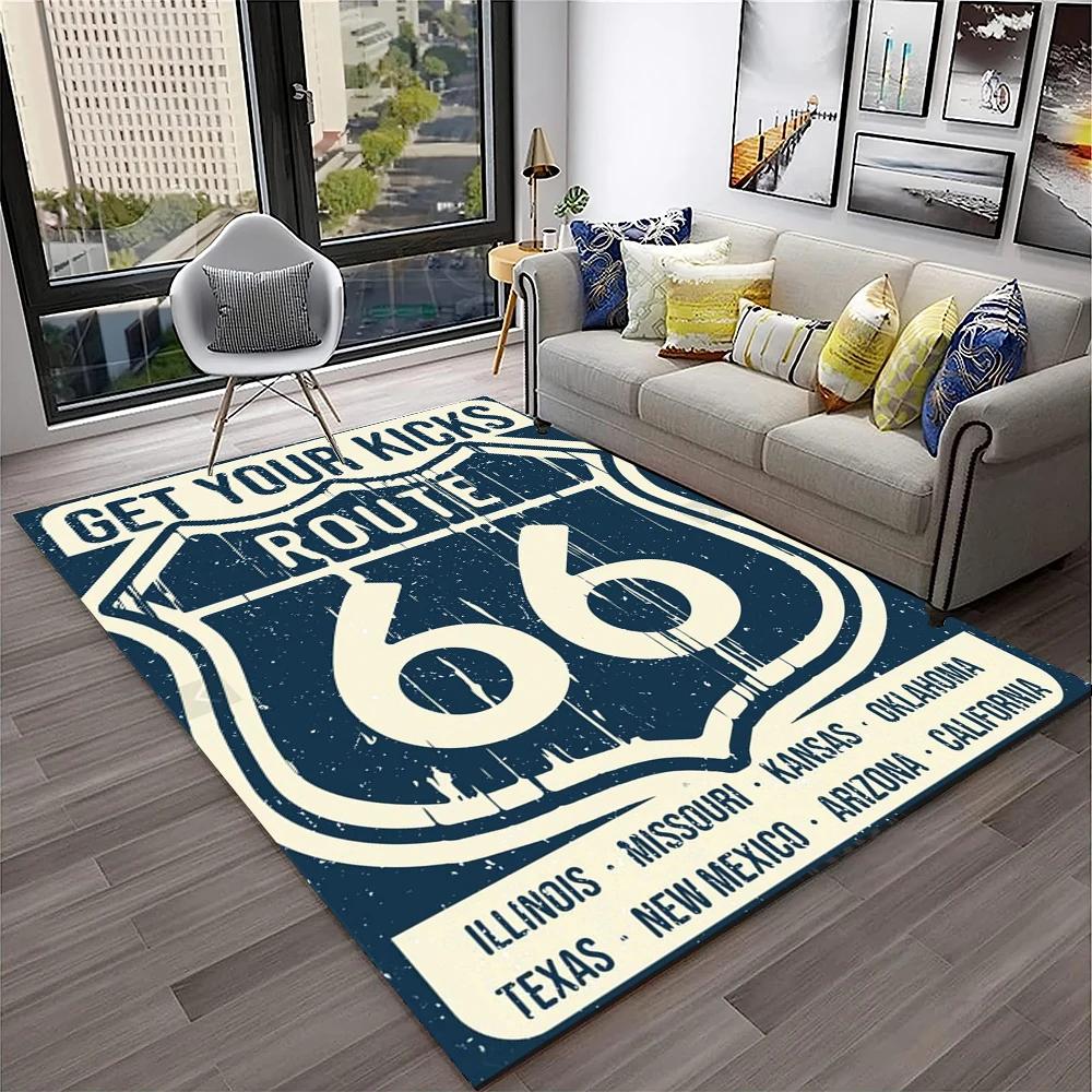 Mother Road, Historic Route 66, ковер mãe estrada, ковер для дома, гостиной, спальни, дивана, коврик для двери, декор, коврик, нескользящий напольный коврик