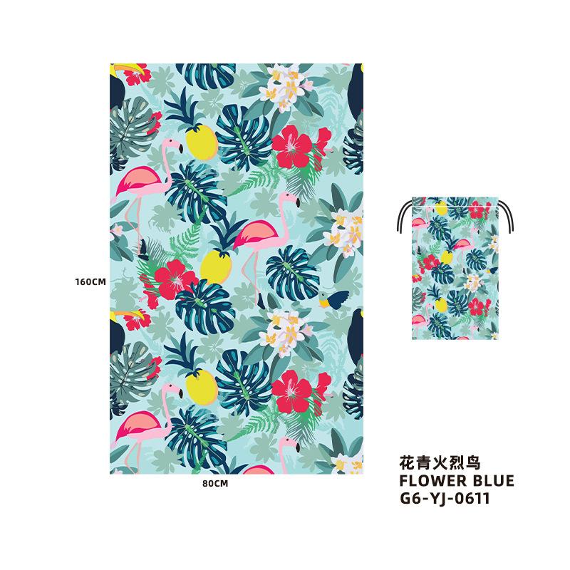 Принт пляжное полотенце полная версия Набивной рисунок Цифровая печать Быстросохнущее впитывающее пляжное полотенце Полотенце для плавания