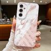Чехол с узором под белый мрамор для Samsung S26 Ultra S25 A18 S24 S23 S22 S21 FE A15 A16 A17 A35 A36 A37 A54 A55 A56 A57 Силиконовый чехол с кожаной текстурой