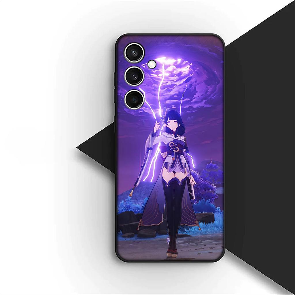 for Motorola Moto G55 G45 G75 G85 G35 Edge 50 30 Fusion 40 NEO Ultra Pro Phone Cover Soft Case Genshin Baal Raiden Shogun Impact