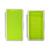 Waterproof Single Side Plastic Fly Box Silicone Pad Insert Fly Storage Fishing Tackle Box Clear Lid Fly Box Container