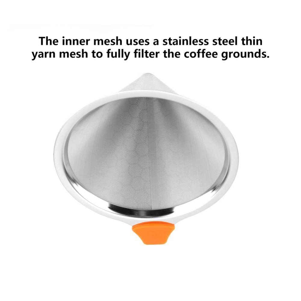 Fine Mesh Coffee Filter Stainless Steel Coffee Mesh Strainer Pour Over Coffee