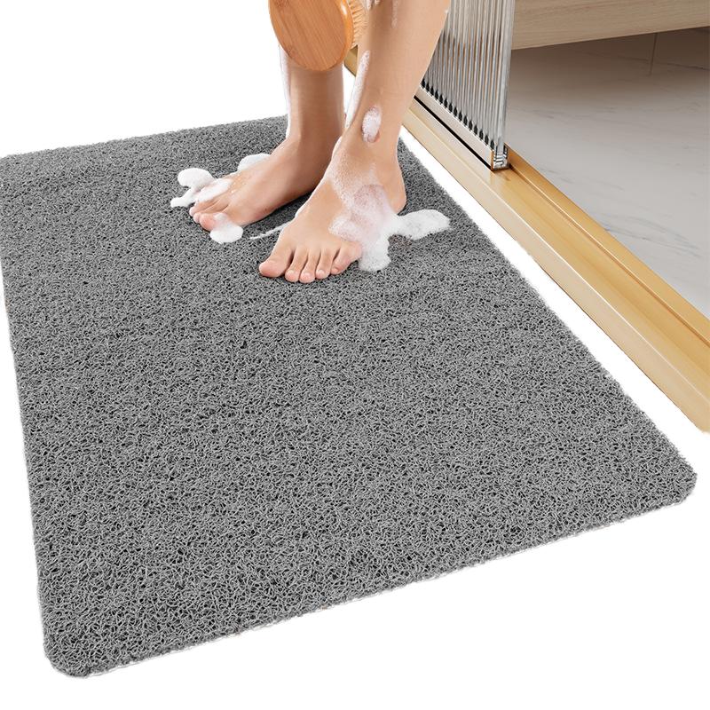 Comfortable Non-Slip PVC Shower Bath Mat with Suction Cups Quick Drying and Easy Cleaning Modern Style for Home and Hotel Use