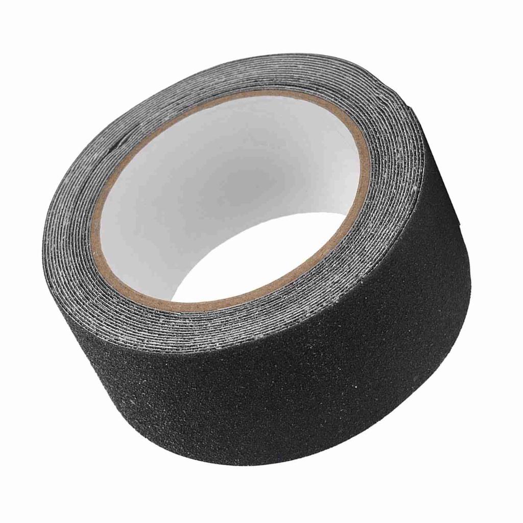 5M*5cm PVC NOn Slip Anti Skid Adhesive Tape for Stair Step Floor Safety Decoration (Black)