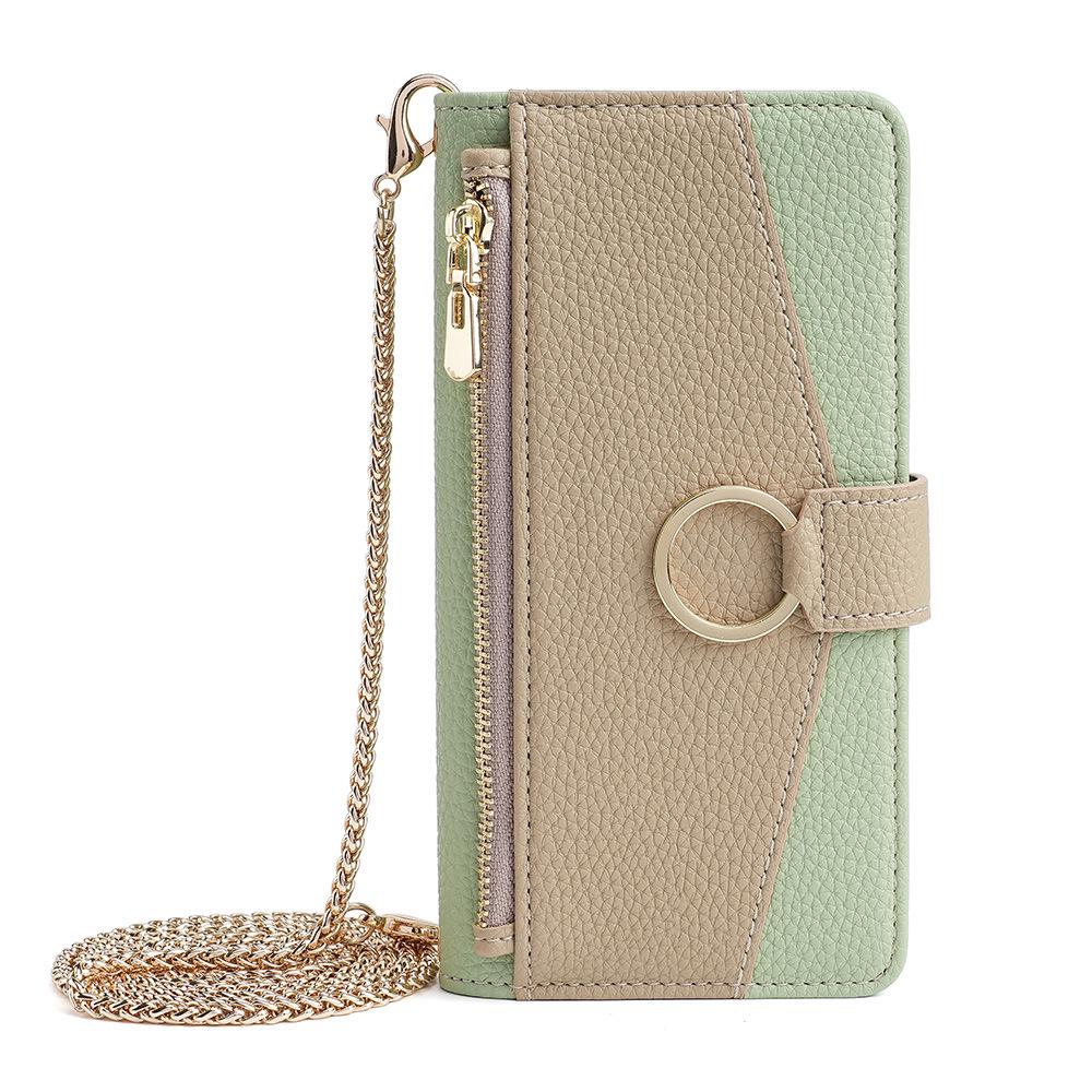 Cross-border Tecno Spark 20 Pro & Itel A50 4G Shoulder Strap Wallet Mirror Leather Phone Case