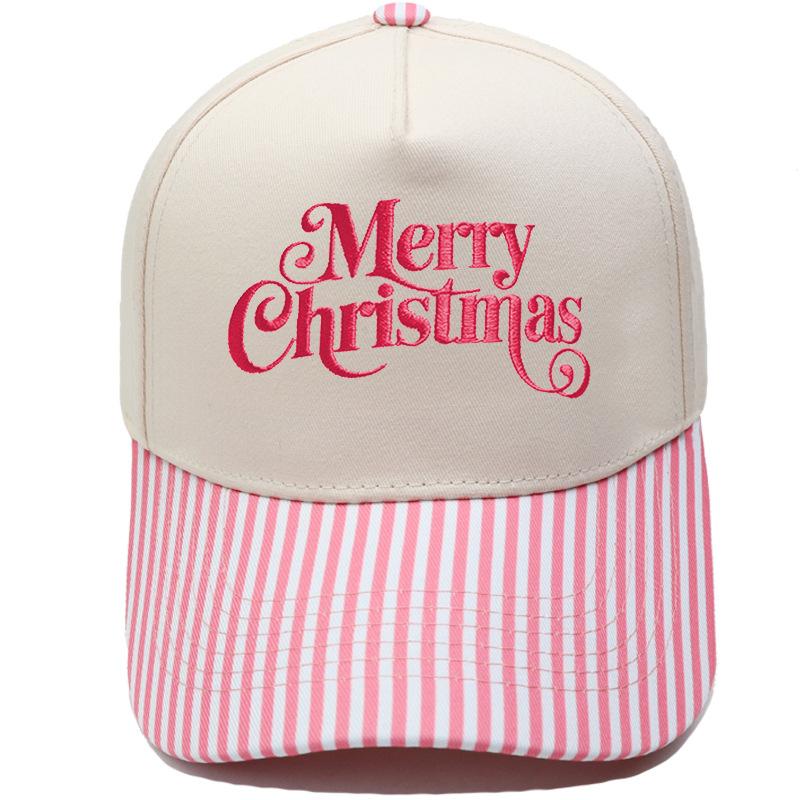 Merry Christmas Truck Driver Hat Embroidery Vintage Leopard Print Coloring Baseball Cap Men's and Women's Casual