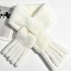 Keep Warm Faux Rabbit Fur Scarf Thickened Winter Collar Scarf Soft Women's Scarf  Winter