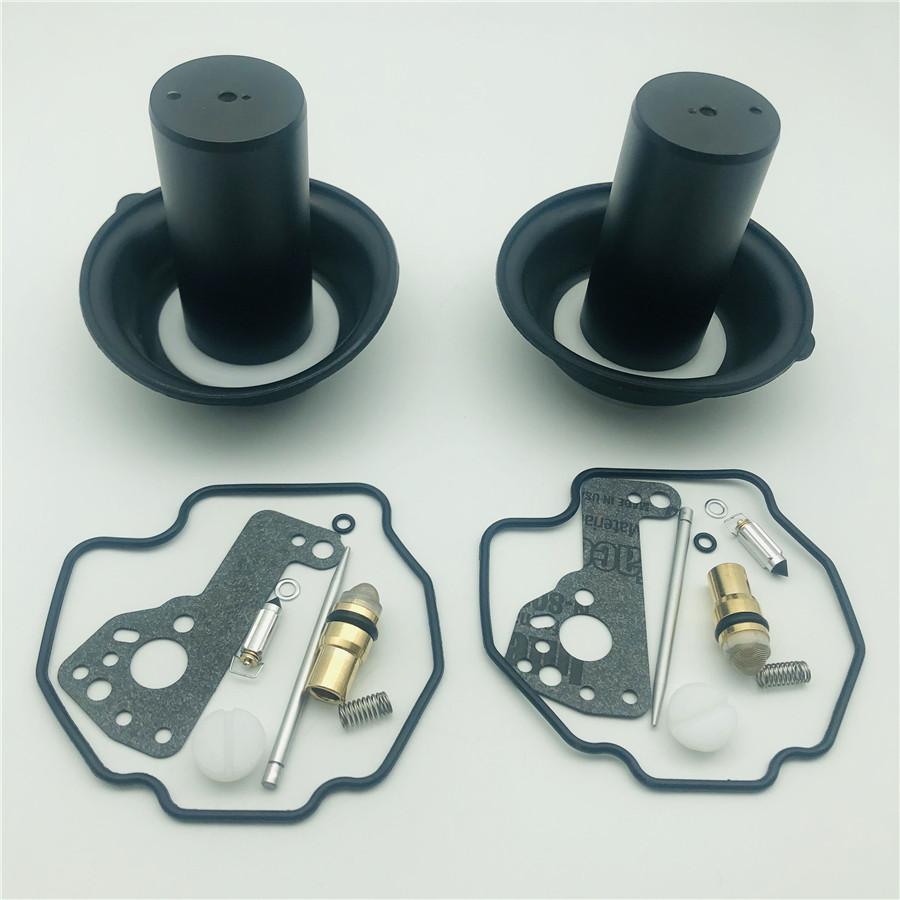 2 комплекта для 1990-2000 Yamaha XV535 VIRAGO Ремкомплект карбюратора + Плунжер + Поршень