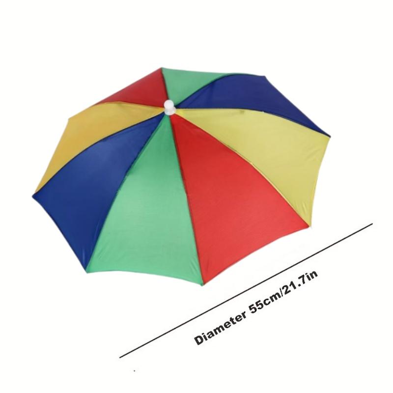 Складной головной убор, зонт, портативная водонепроницаемая рыболовная шляпа 55 см, бесконтактная дождевая шляпа для походов, кемпинга, камуфляжный зонт для взрослых