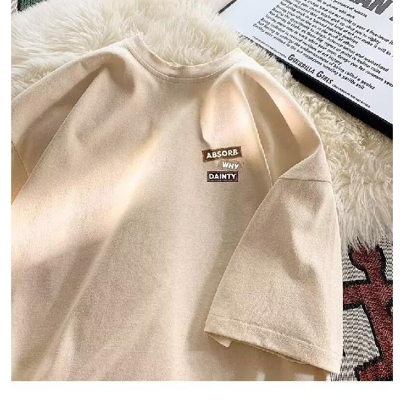 Мужская модная футболка с круглым вырезом и короткими рукавами с принтом для лета, свободный повседневный топ