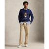 Polo Ralph Lauren Мужская флисовая толстовка с воротником-поло Медведь Поло Mnpokni16825170400