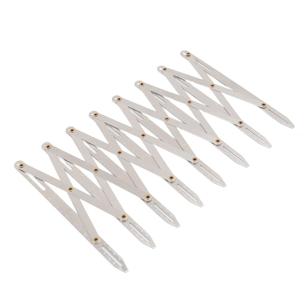 Expanding Sewing Gauge Aluminum 8 Heads Button Guide Equal Space Divider Sewing Tool for Buttons Ple