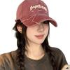 Бейсболка с вышитыми буквами, регулируемая кепка со звездой, бейсболка из выстиранного денима для подростков