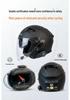 Крутой легкий Bluetooth-шлем для мотоцикла с двойным визором, сертифицированный 3C, длительное время работы от аккумулятора, удобная посадка.