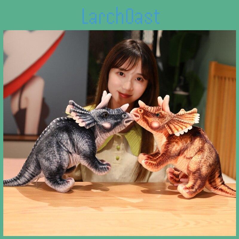 Triceratops Plush Life Toys Real Simulation Dinosaur Dolls Stuffed Soft Dino Pillow Birthday Xmas Gift For Children Kids