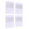4 PCS Bra Extenders Adjustment Length Soft Comfortable Bra Extension Buckle for Replace Small Bad