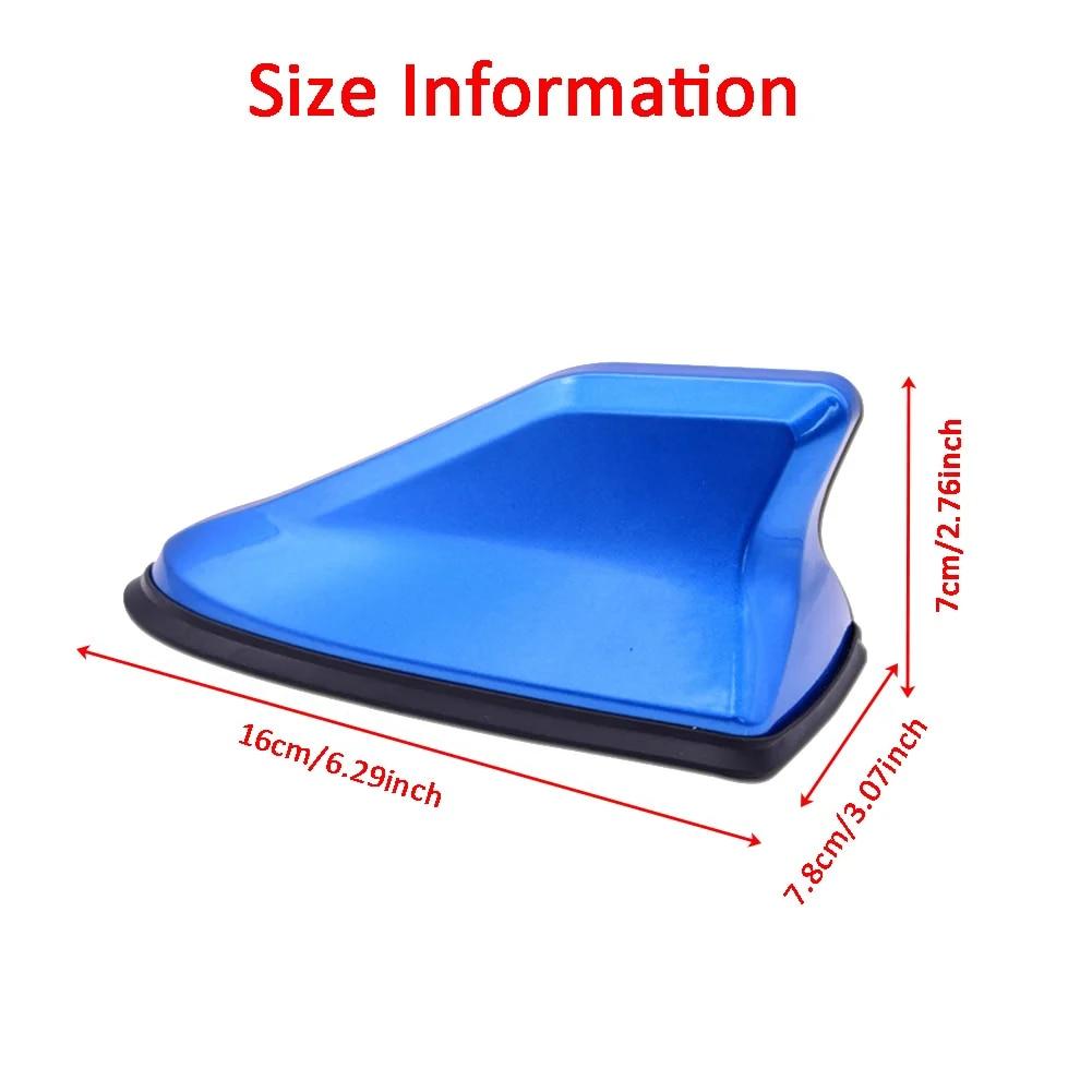 16cm Universal Carbon Fiber Look Car Roof Top Mount Shark Fin Aerial Antenna Toppers Auto Radio AM FM Antenna Signal Amplifier